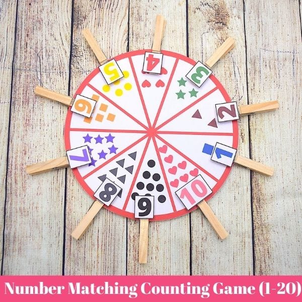number counting and matching game