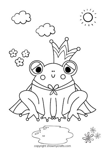 frog colouring pages for kids