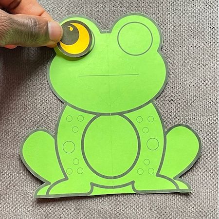 pop up frog craft for kids