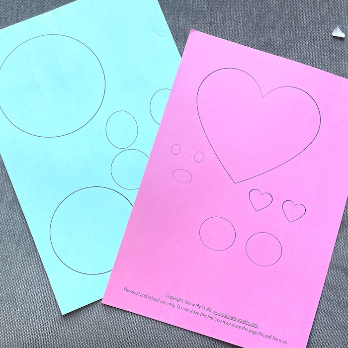 valentines bear crafts template