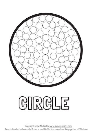 Circle dot marker activities