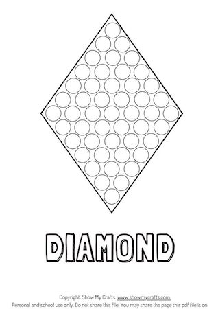 Diamond dot painting activity