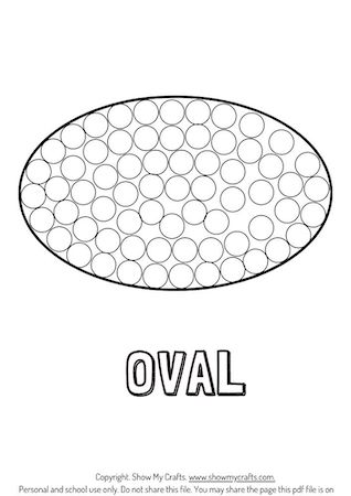 oval dot painting worksheet
