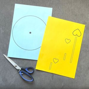 Valentines Loveometer craft for kids