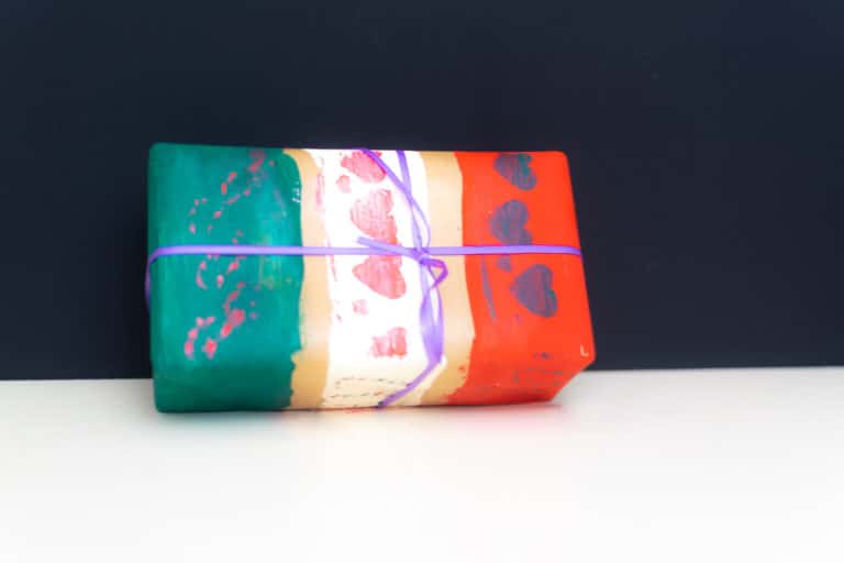 painted gift wrapping