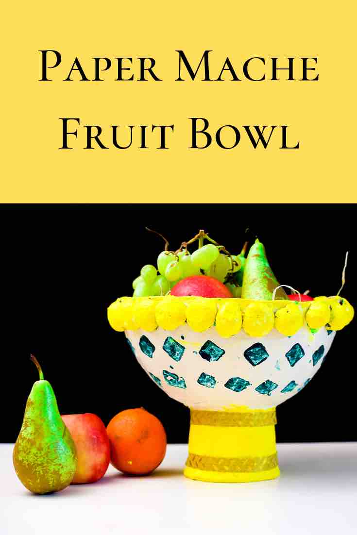 Paper Mache Fruit Bowl