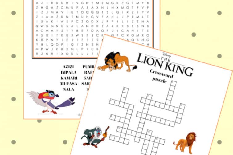 Lion King Word Games