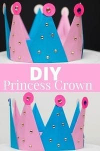 How to make paper princess crown - no scissors or cutting required