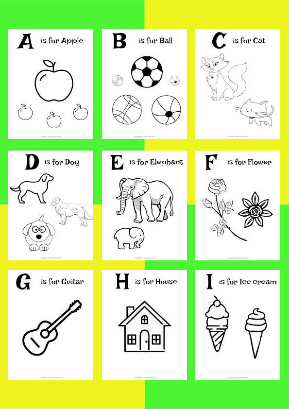 Alphabet Colouring Pages - Show My Crafts
