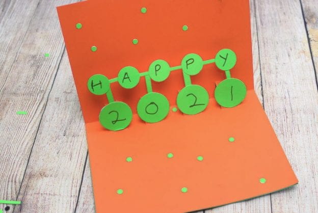 New year pop up card