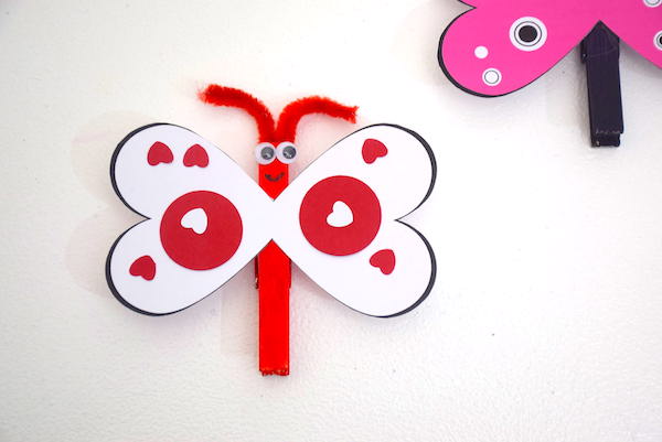 valentine butterfly crafts for kids