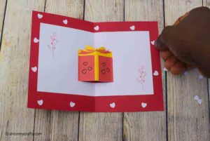 easy valentines pop up card