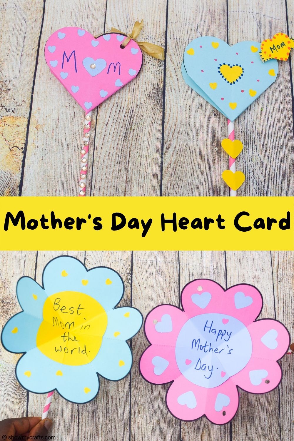 mothers day heart card