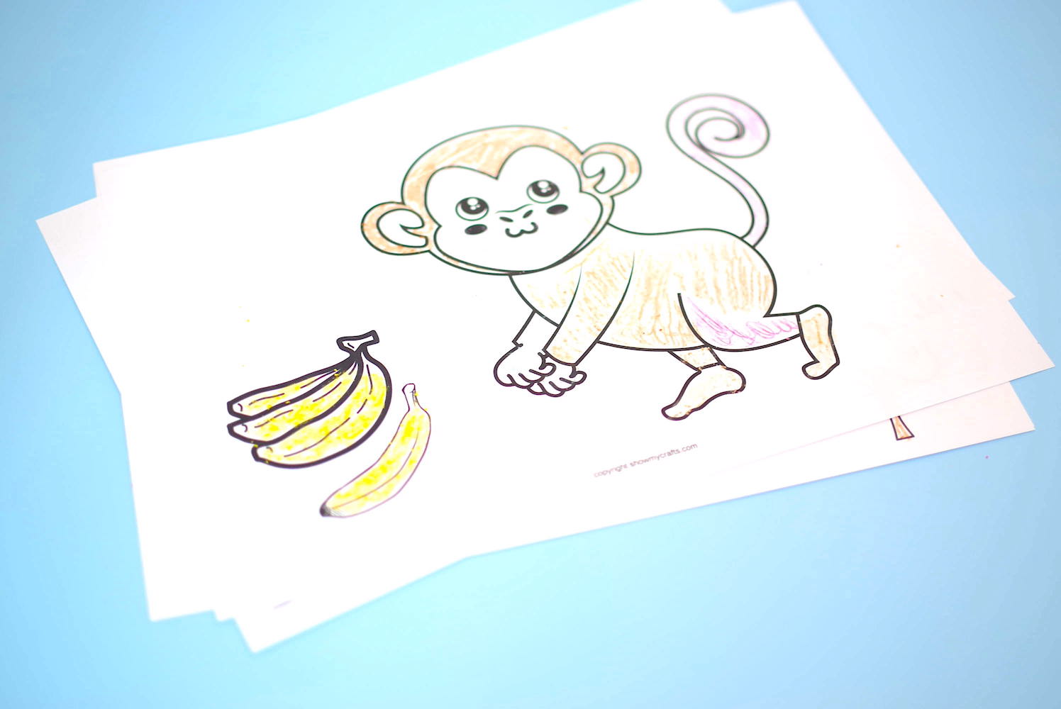 colouring pages for monkeys