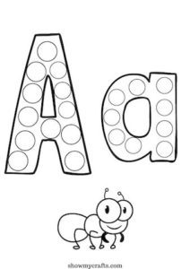 Printable Alphabet Dot Painting Worksheets - A to Z do a dot printables