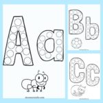 Printable Alphabet Dot Painting Worksheets - A to Z do a dot printables