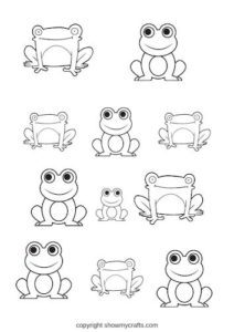 Frog Colouring Pages For Kids