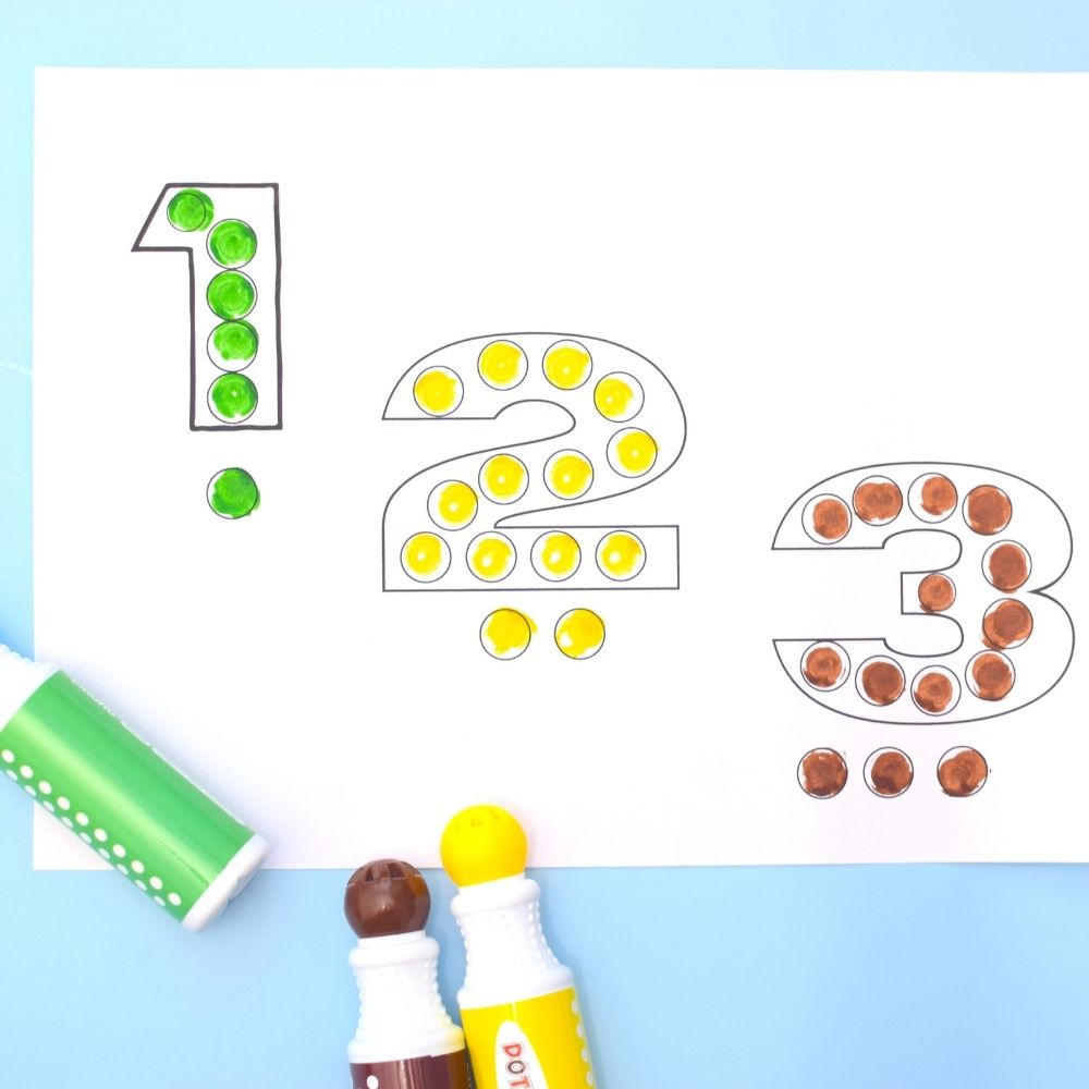 Free Printable Dot Marker Activities For Preschool and Toddlers