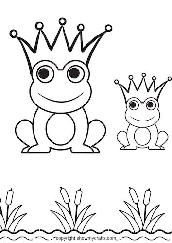 frog colouring pages