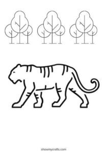 Tiger Colouring Pages - Show My Crafts