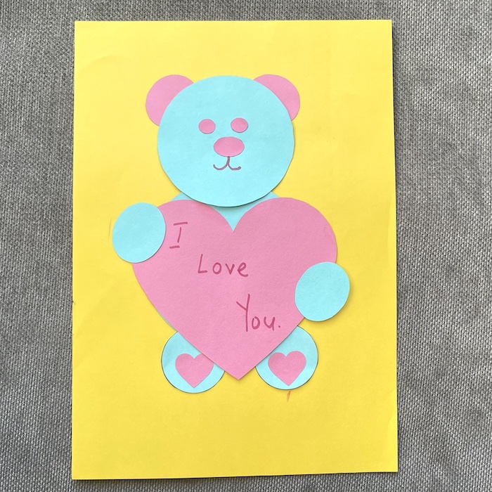 valentines teddy bear craft