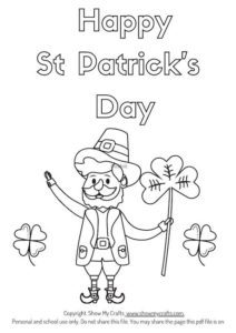 St Patrick's Day Colouring Pages - Show My Crafts