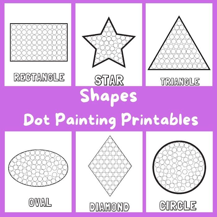 Shapes Dot Painting Printables