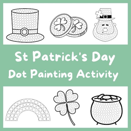 St Patrick’s Day Dot Painting Activity