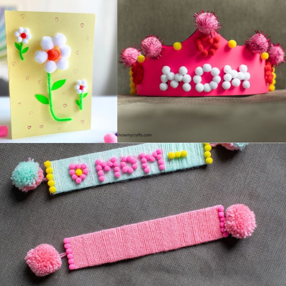 Easy Pom pom crafts for kids