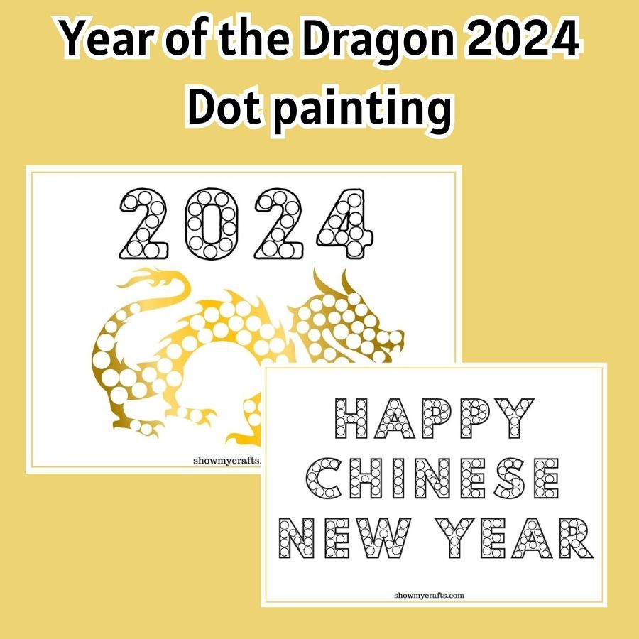 Year of the Dragon 2024 Dot painting
