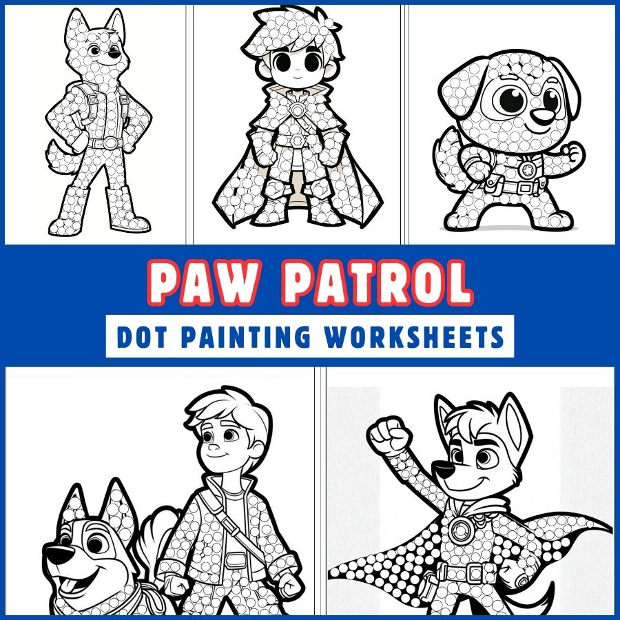 Paw Patrol Dot Marker Printables